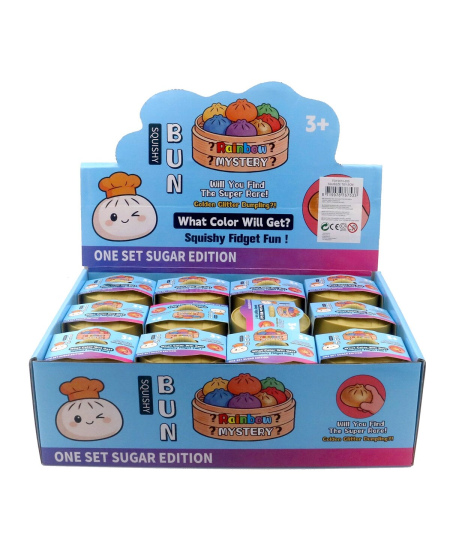 Squishy Dumpling slow rising žaislas su blizgučiais 5,5 cm