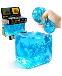 Squishy slow rising žaislas Kubas su snaigėmis 5 cm