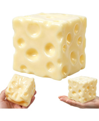 Squishy sūrio formos žaislas su aliejiniu užpildu 5 cm