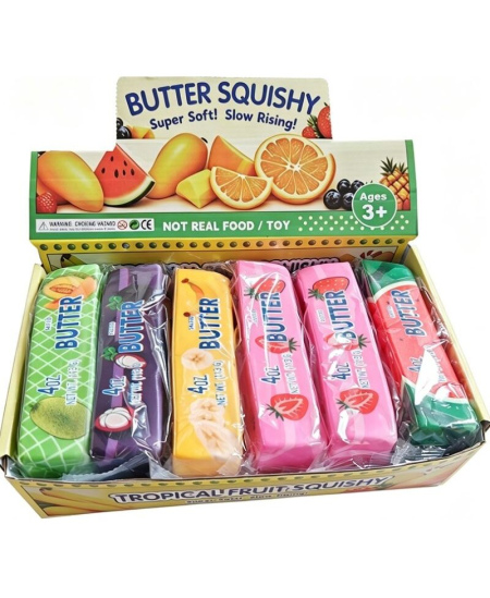 Squishy slow rising žaislas Sviestas su vaisiais 13 cm