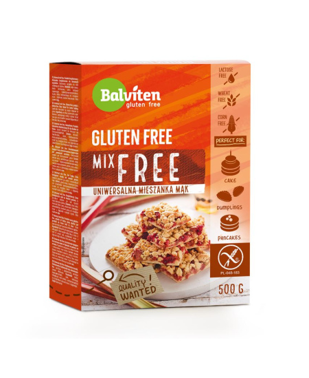 Universalus miltų mišinys BALVITEN GLUTEN FREE, 500 g