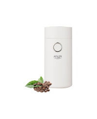 Adler Coffee Mill AD 4446ws 150 W, Coffee beans capacity 75 g, White