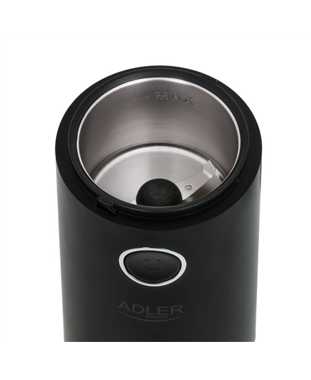 Adler | Coffee grinder | AD4446bs | 150 W | Coffee beans capacity 75 g | Lid safety switch | Black