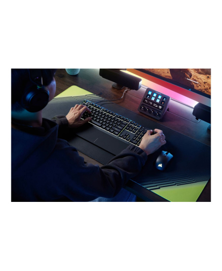 CORSAIR SKIFF 100 PLUS Wired RGB Membrane Gaming Keyboard, 10-Zoned RGB LED | Corsair