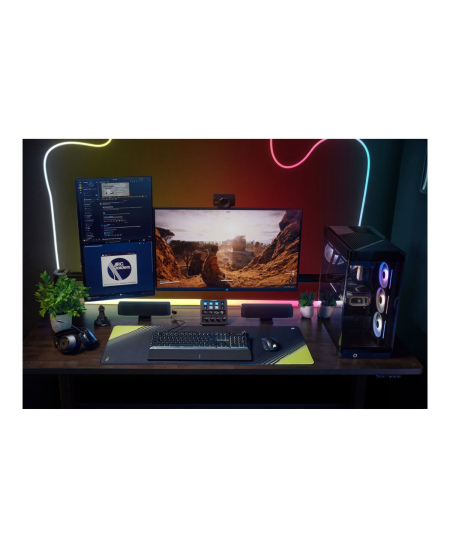 CORSAIR SKIFF 100 PLUS Wired RGB Membrane Gaming Keyboard, 10-Zoned RGB LED | Corsair