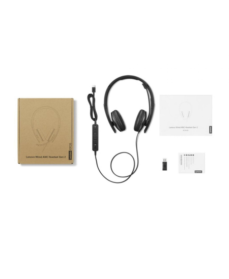 Lenovo | ANC Headset Gen2 (Teams) | 4XD1M45627 | Wired | Black