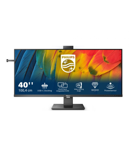 Philips | Business Monitor | 40B1U5601H/00 | 40 " | IPS | 21:9 | 100 Hz | 4 ms | 3440 x 1440 pixels | 300 cd/m² | Black