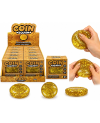 Coin squish antistresinis žaislas slow rising Moneta 8 cm
