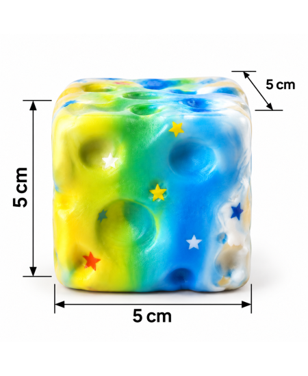 Kidz fun squishy slow rising žaislas įvairiaspalvis Sūris 5 cm