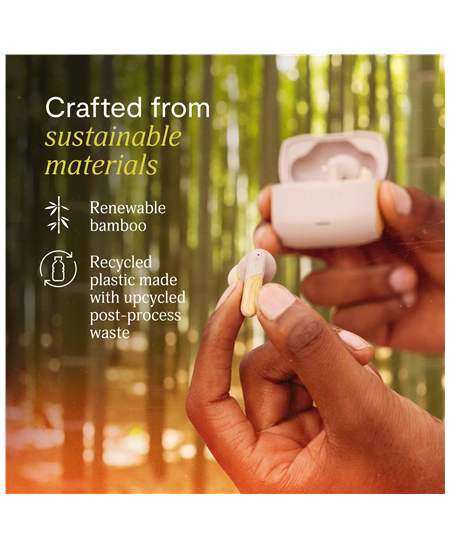 Marley Wireless Earbuds | Trenchtown | Built-in microphone | Bluetooth | ANC | Cream