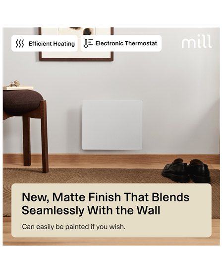 Mill Color Panel Heater | COLOR250 | Panel Heater | 250 W | Suitable for rooms up to 2-5 m² | Matte White | IPX4
