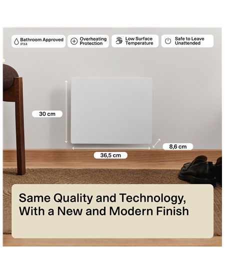Mill Color Panel Heater | COLOR250 | Panel Heater | 250 W | Suitable for rooms up to 2-5 m² | Matte White | IPX4