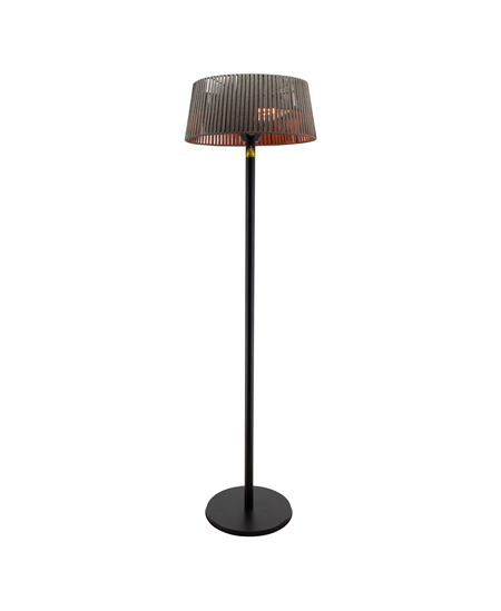 TunaBone Electric Standing Patio Heater, Double clear halogen heating lamps | TB1821SH-01 | Patio heater | 2100 W | Black