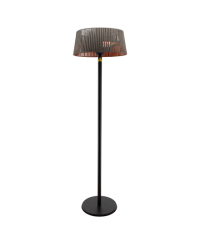 TunaBone Electric Standing Patio Heater, Double clear halogen heating lamps | TB1821SH-01 | Patio heater | 2100 W | Black