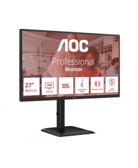 AOC | Q27E4CV | 27 " | IPS | QHD | 16:9 | 120 Hz | 4 ms | 2560 x 1440 pixels | 350 cd/m² | HDMI ports quantity 1 | Black