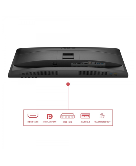 AOC | Q27E4CV | 27 " | IPS | QHD | 16:9 | 120 Hz | 4 ms | 2560 x 1440 pixels | 350 cd/m² | HDMI ports quantity 1 | Black