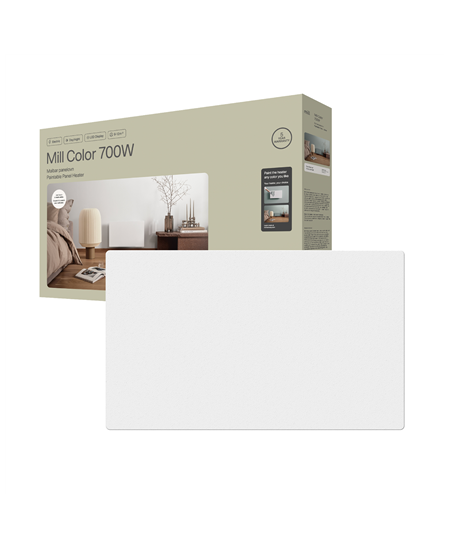 Mill Color Panel Heater | COLOR700DN | Panel Heater | 700 W | Suitable for rooms up to 9-12 m² | Matt White | IPX4