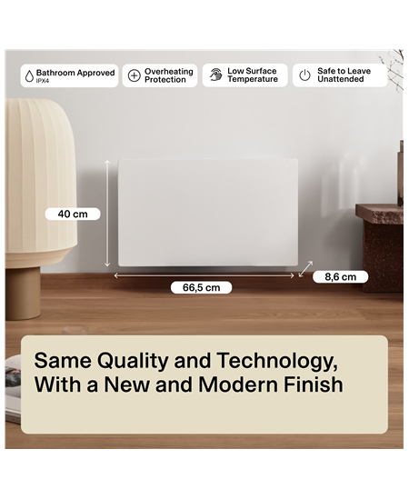 Mill Color Panel Heater | COLOR700DN | Panel Heater | 700 W | Suitable for rooms up to 9-12 m² | Matt White | IPX4