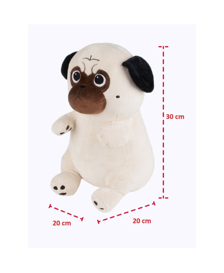 Šuo mopsas FANCY „Moteko“, 30 cm