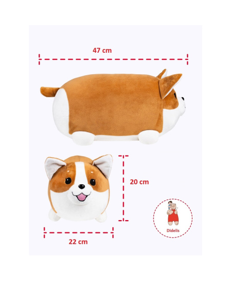 Pagalvė FANCY „Šuo korgis tinginys“ , 41 cm
