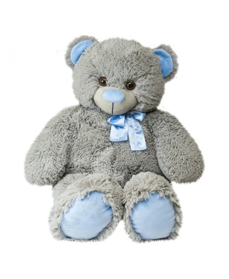 Minkštas meškinas FANCY „Silveris“, 48 cm
