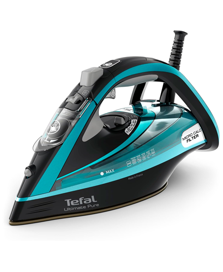 TEFAL | Ultimate Pure FV9844E0 | Steam Iron | 3200 W | Water tank capacity 350 ml | Continuous steam 60 g/min | Steam boost perf