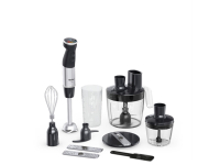 TEFAL | HB67G830 Quickchef+ | Hand Blender | 1000 W | Number of speeds 20 | Turbo mode | Black/Stainless steel