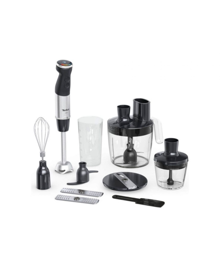 TEFAL | HB67G830 Quickchef+ | Hand Blender | 1000 W | Number of speeds 20 | Turbo mode | Black/Stainless steel