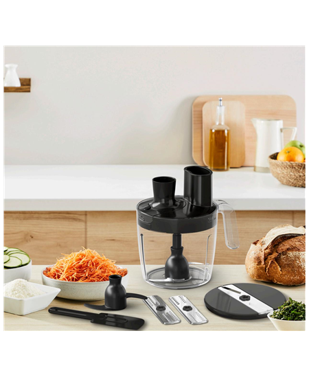 TEFAL | HB67G830 Quickchef+ | Hand Blender | 1000 W | Number of speeds 20 | Turbo mode | Black/Stainless steel