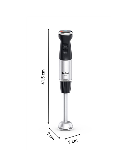 TEFAL | HB67G830 Quickchef+ | Hand Blender | 1000 W | Number of speeds 20 | Turbo mode | Black/Stainless steel