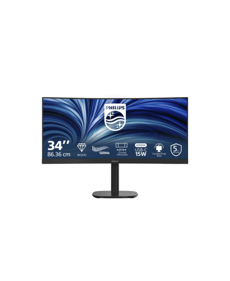 PHILIPS Curved Business Monitor 34B2N3500C/00 34" 3440x1440/21:9/350cd/m²/4ms/HDMI DisplayPort USB Audio Out | Philips