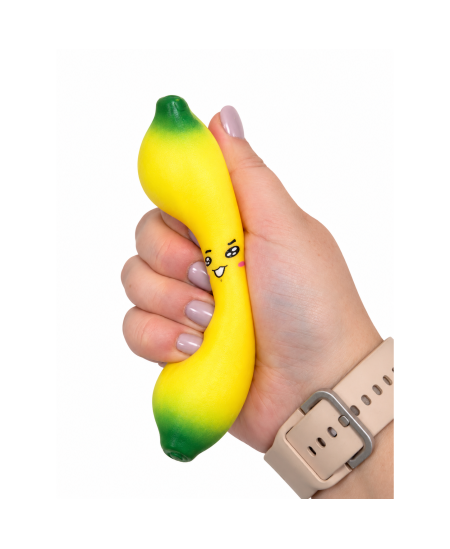 Antistresinis žaislas Bananas 14 cm suspaudžiamas