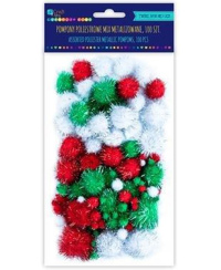 Burbuliukai poliesterio MIX 100vnt.