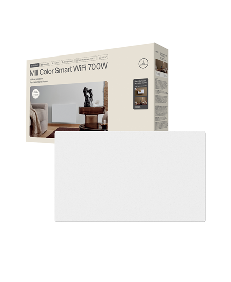 Mill Color Panel Heater, Wifi+App control | COLOR700WIFI4 | Panel Heater | 700 W | Suitable for rooms up to 9-12 m² | Matte Whi