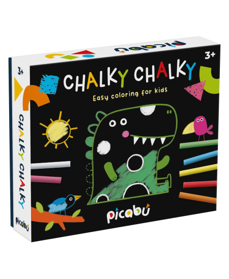 Piešimo lentelės su kreidutėmiss PICABU Chalky Chalky (3+)