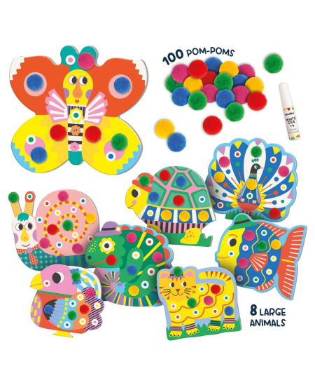 Dekoravimo rinkinys PICABU Pompom Play (3+)