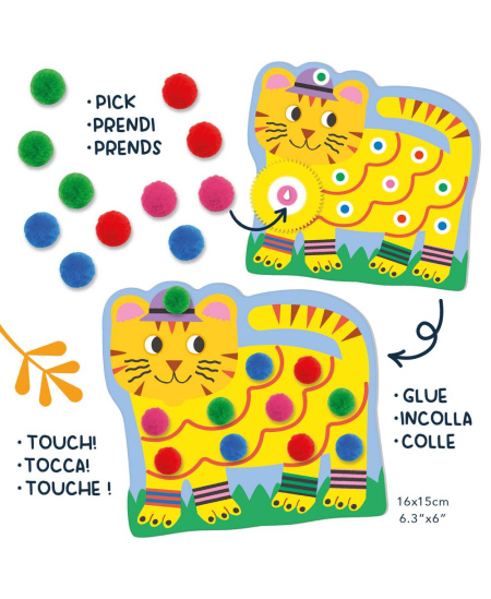Dekoravimo rinkinys PICABU Pompom Play (3+)