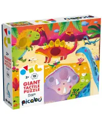 Didžiulė taktilinė dėlionė PICABU Dinozaurai, 21 det. (2+)