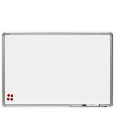 Balta magnetinė lenta 2X3 ALU23, 150x120 cm, lakuotas paviršius, aliuminio rėmas