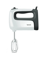 TEFAL | Hand mixer | HT461138 Prep'Mix+ | Hand Mixer | 500 W | Number of speeds 5 | Turbo mode | White/Grey