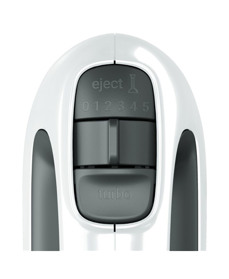 TEFAL | Hand mixer | HT461138 Prep'Mix+ | Hand Mixer | 500 W | Number of speeds 5 | Turbo mode | White/Grey