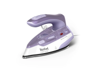 TEFAL First Class DB1612E0 | Steam Travel Iron | 1000 W | Continuous steam 10 g/min | Steam boost performance 45 g/min | White/P