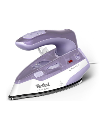 TEFAL First Class DB1612E0 | Steam Travel Iron | 1000 W | Continuous steam 10 g/min | Steam boost performance 45 g/min | White/P