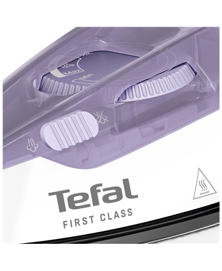 TEFAL First Class DB1612E0 | Steam Travel Iron | 1000 W | Continuous steam 10 g/min | Steam boost performance 45 g/min | White/P