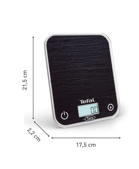 TEFAL Kitchen Scale | BC50D2V0 Optiss | Maximum weight (capacity) 5 kg | Display type LCD | Black