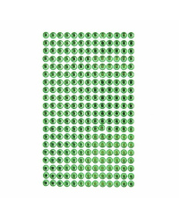 Dekor.lipnūs kristalai 6mm 260vnt GREEN