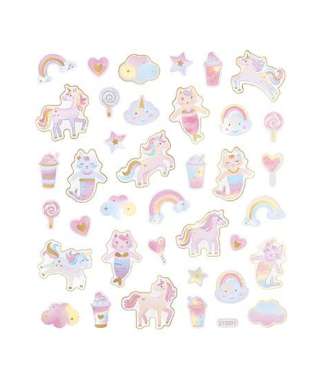 Lipdukai VIENARAGIAI 38vnt  pastel