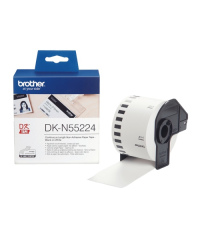 Brother DK-N55224 (DKN55224) Nelipnių popierinių etikečių ritinėlis, Black on White, 54mm 30.5m