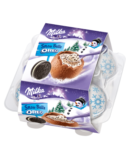 Sniego gniūžtės MILKA, Oreo, 112g