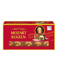 Šokoladiniai saldainiai MAITRE TRUFFOUT, Mozart Kugeln, su marcipanu ir lazdynų kremu, 200 g